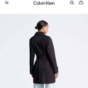 Calvin Klein Trench Coat with Hood